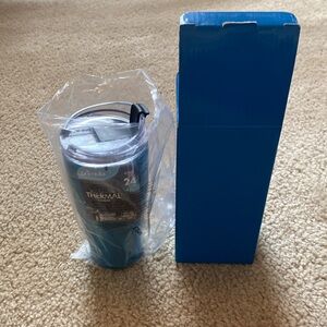 Primula Blue Teal  Thermal Tumbler. New. Comes in original box.